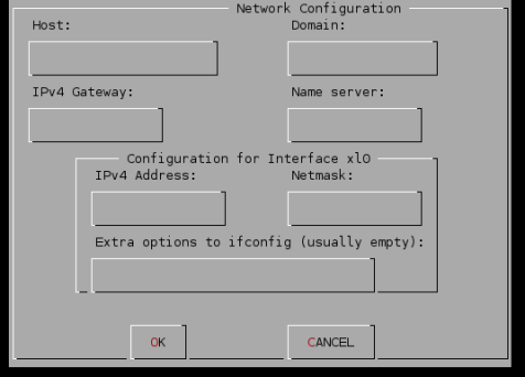 Set Network Configuration for nn0